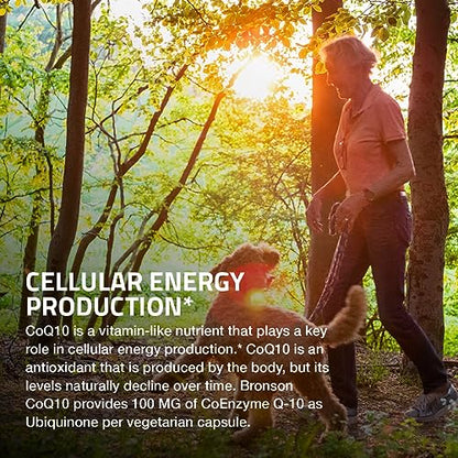Bronson CoQ10 100 MG High Potency Cellular Energy Production, 60 Vegetarian Capsules BronsonBuy Supplements Australia