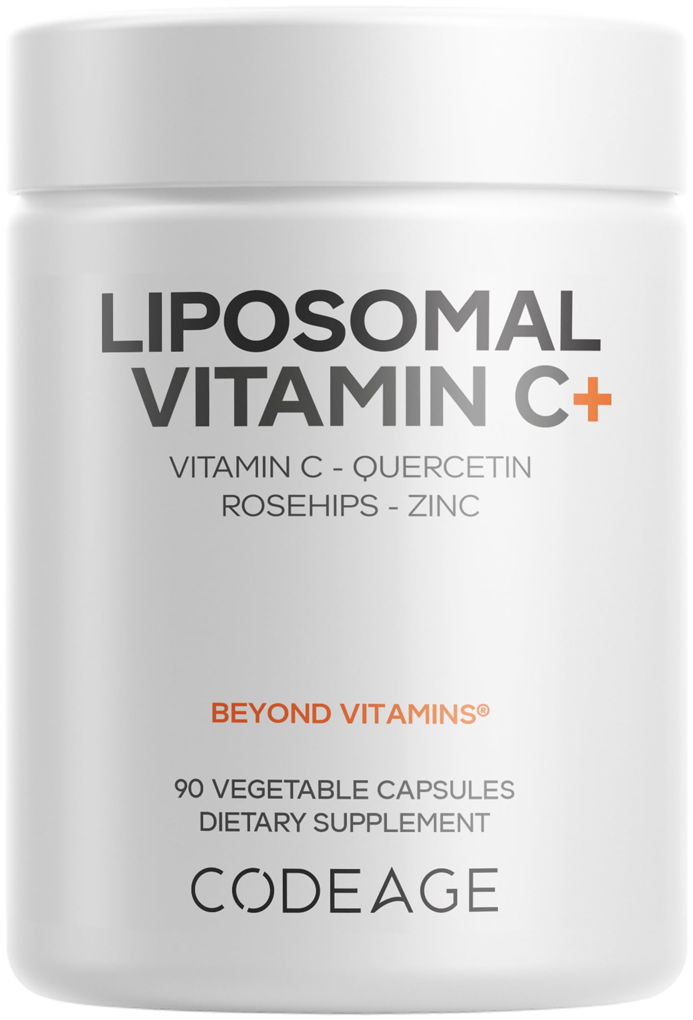 Codeage Liposomal Vitamin C Vitamins with Zinc, Elderberry, Citrus Bioflavonoids Ascorbic Acid, Quercetin & Rose Hips Fruit, Vitamina C Liposomal Supplement Pills - Non-GMO, Vegan - 90 Capsules CodeageBuy Supplements Australia