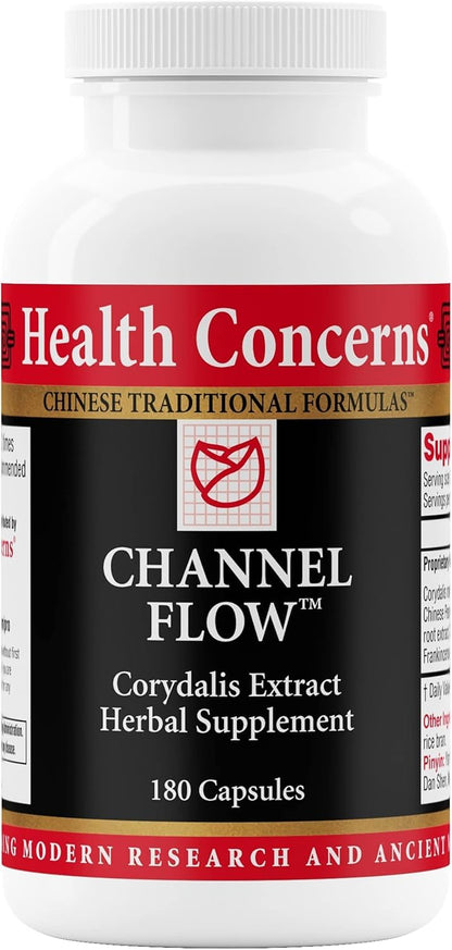 Health Concerns Channel Flow – Muscle Relaxation & Pain Support Supplement for Men & Women – Corydalis Root Extract – Chinese Herbal Formula for Headaches, Joint & Menstrual Discomfort – 180 Capsules Health ConcernsBuy Supplements Australia