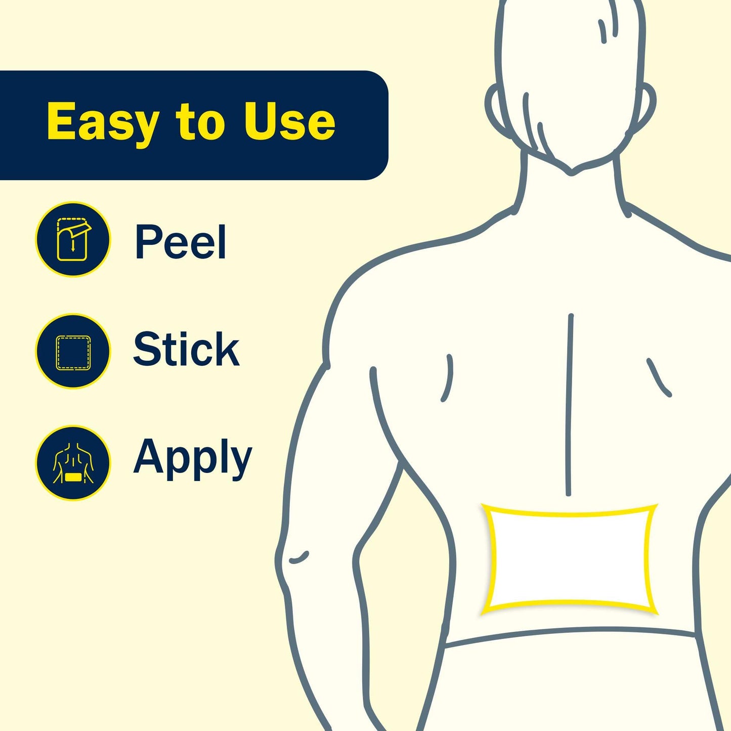 TenderGentle Four Percent Lidocaine Patches - 30 Back Pain Relief Patches with 4% Lidocaine for Aches, Muscle and Joint Discomfort - 3.9" x 5.5" Back, Shoulder, and Neck Pain Patch TenderGentleBuy Supplements Australia
