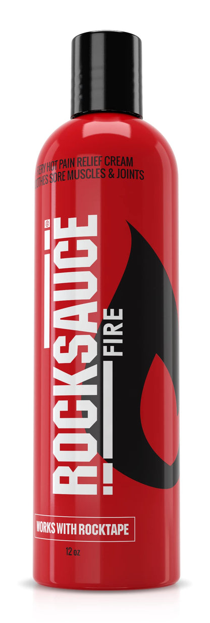 RockTape RockSauce Fire Hot Muscle Relief Cream with Capsaicin, 12 Ounce Bottle RockTapeBuy Supplements Australia