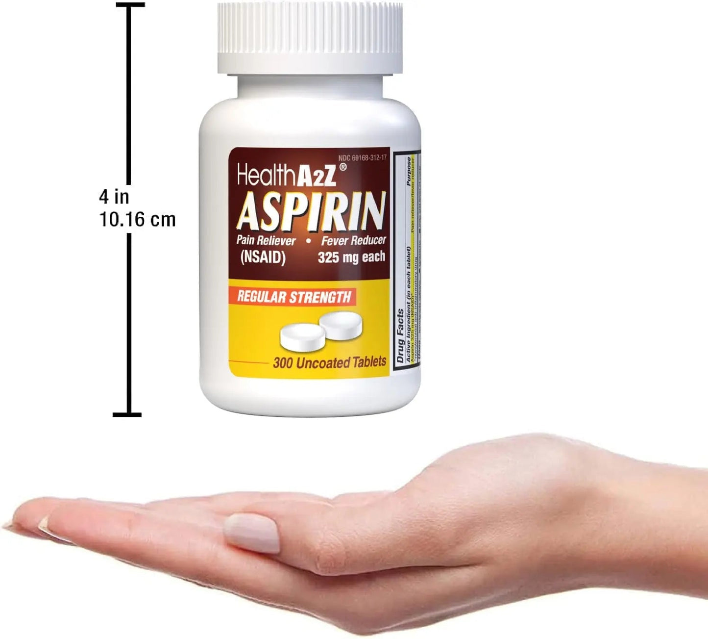 HealthA2Z® Aspirin 325mg | Uncoated Tablets |Original Strength | Pain Reliver | Fever Reducer | Compare to Bayer® Active Ingredients… (300 Counts) HealthA2ZBuy Supplements Australia