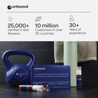 Orthomol Sport, 30-Day Supply, Premium Sports Nutrition Supplement with Vitamins A, B, C, D, E, Zinc, Iodine, Coenzyme Q10, L-Carnitine, Omega-3, and Essential Minerals for Optimal Performance OrthomolBuy Supplements Australia