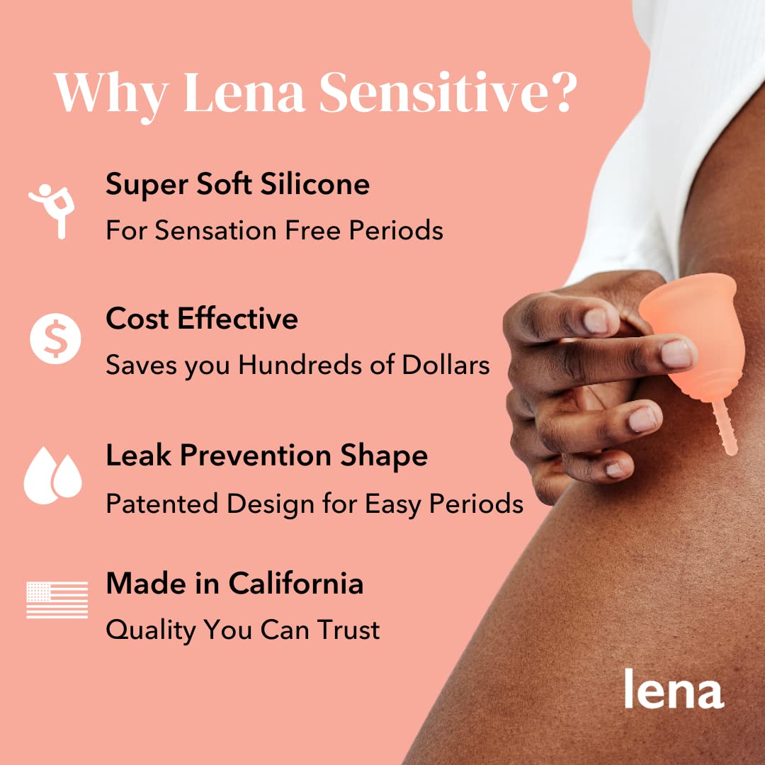 Lena Sensitive Menstrual Cup | Reusable Beginner Period Cup | Wear for 12 Hours LenaBuy Supplements Australia