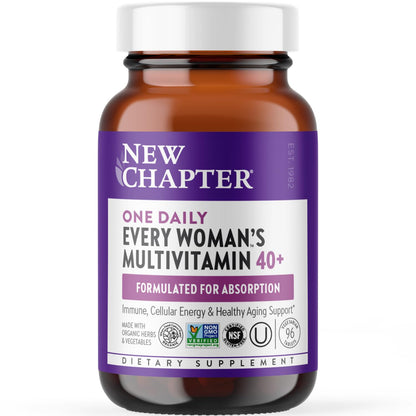 New Chapter Women's Multivitamin 40 Plus for Energy, Healthy Aging + Immune Support with 20+ Nutrients New ChapterBuy Supplements Australia