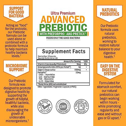 Prebiotics for Advanced Gut Health - Immune System Support & Dietary Fiber BioSchwartzBuy Supplements Australia