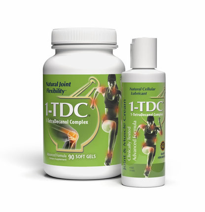 1-TDC Joint & Muscle Health 90 Gels and Joint & Muscle Relief Cream 4 oz Bundle 1-TDCBuy Supplements Australia