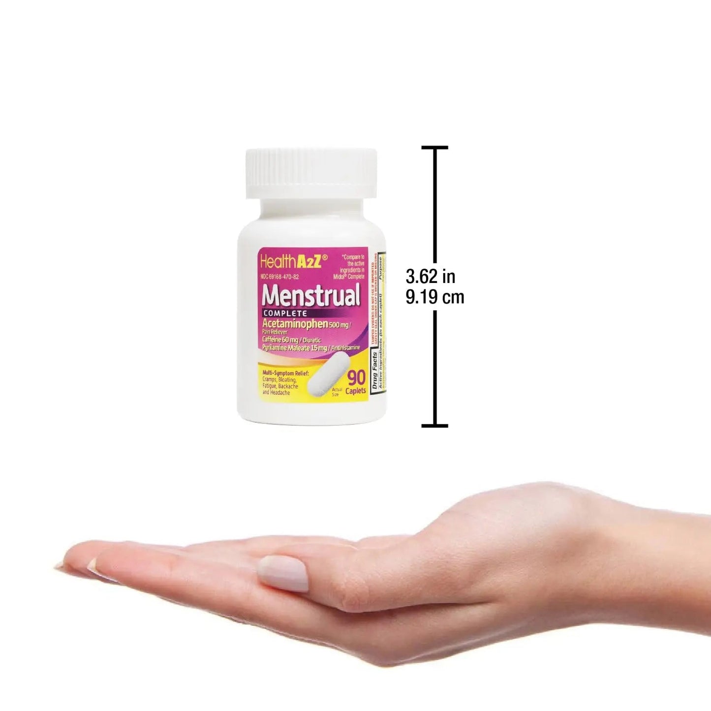 HealthA2Z® Menstrual Complete Pain Relief Tablets | Relieves Cramps, Bloating, Fatigue, Backache & Headache (90 Counts) HealthA2ZBuy Supplements Australia
