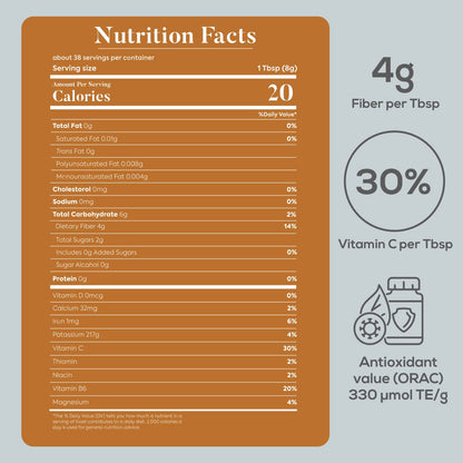 MERIN KIND Organic Baobab Powder - Prebiotic Fiber Supplement