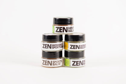 ZEN Variety Pack – Plant-Based Topical Balm Collection – Includes Relief, Sports, Women’s Sports, Women’s Relief & Hemp – 0.7 oz Each – #TrustedByLegends ZENBuy Supplements Australia
