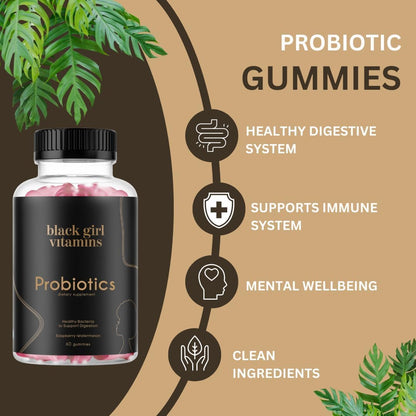 Black Girl Vitamins Complete Wellness Essentials - 30-Day Bundle with D3 Gummies, Probiotics, Hair-Skin-Nails + Sea Moss - 8 Key Nutrients for Immune, Skin & Energy Support Black Girl VitaminsBuy Supplements Australia