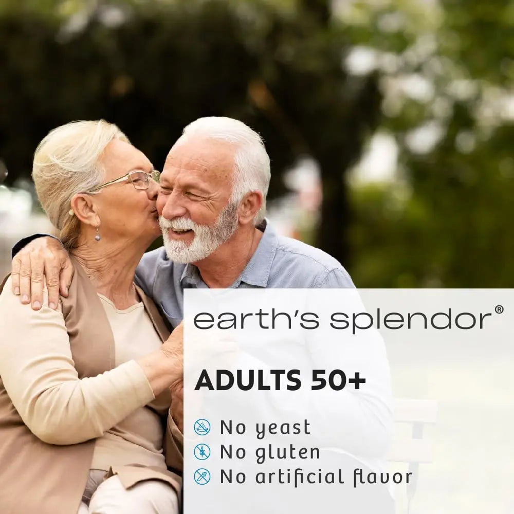 Earth's Splendor Adults 50+ Daily Vitamin- Overall Wellness Support, Daily Nutrients, 120 Day Supply Earth's Splendor