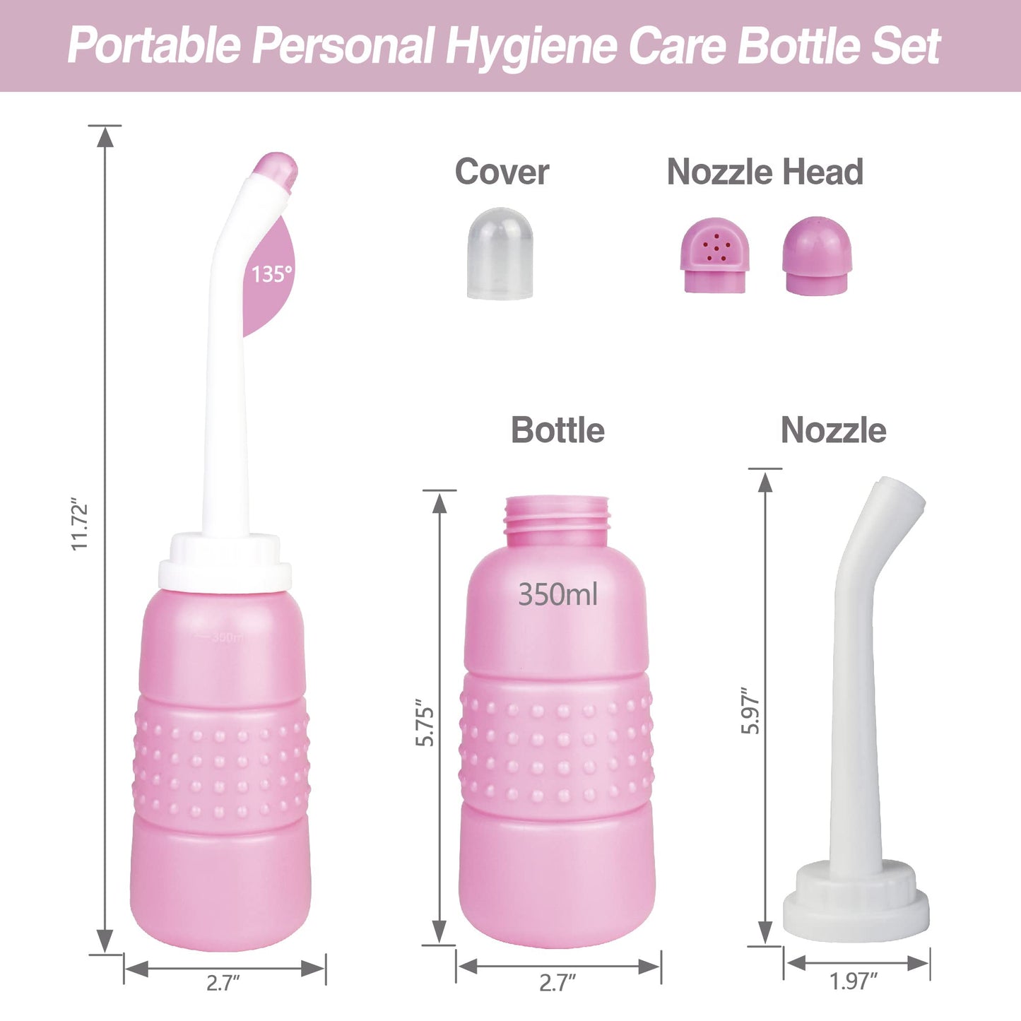 TopQuaFocus 12oz Perineal Bottle for Postpartum Care Portable Travel Peri Sprayer Bidet Postpartum TopQuaFocusBuy Supplements Australia
