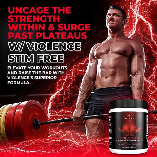 VIOLENCE Stim Free Pre Workout Powder by REVSCI, Precision Dosed Non Stim Preworkout Revolution ScienceBuy Supplements Australia