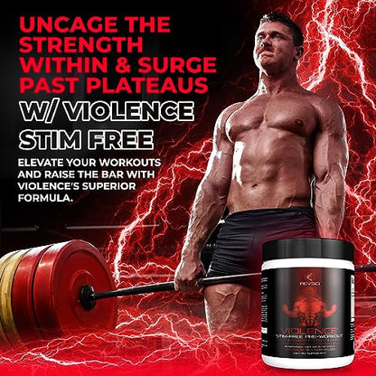 VIOLENCE Stim Free Pre Workout Powder by REVSCI, Precision Dosed Non Stim Preworkout Revolution ScienceBuy Supplements Australia
