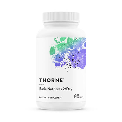 THORNE - Basic Nutrients 2/Day - Comprehensive Daily Multivitamin with Optimal Bioavailability - Vitamin & Mineral Formula - Gluten, Dairy & Soy-Free THORNE
