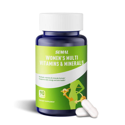 SEMAL Daily Multivitamin & Multimineral Supplement for Women (90 Capsules) SEMAL