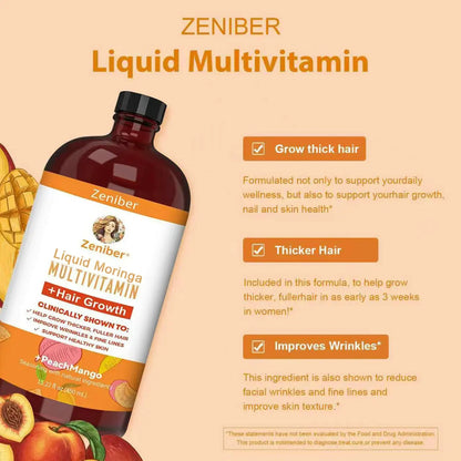 Zeniber MaayRuth Multivitamins Hair Growth&Liquid Multivitamins for Women, Biotin 10000mcg Liquid Multivitamin Hair Growth Supplement, 15.22 OZ ZeniberBuy Supplements Australia