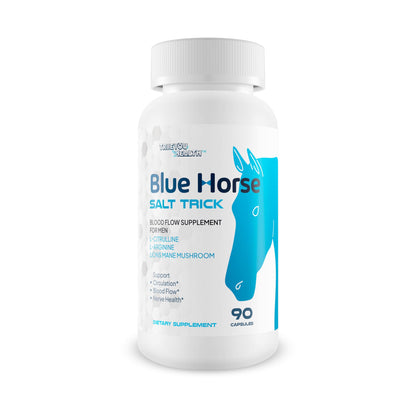 Blue Horse Salt Trick - Our Best Blood Flow Supplement for Men - Our Best Circulation Supplement - Male Circulation Supplements Nitric Oxide Vasodilator to Improve Blood Flow 7 Blue Salt Trick for Men True You HealthBuy Supplements Australia