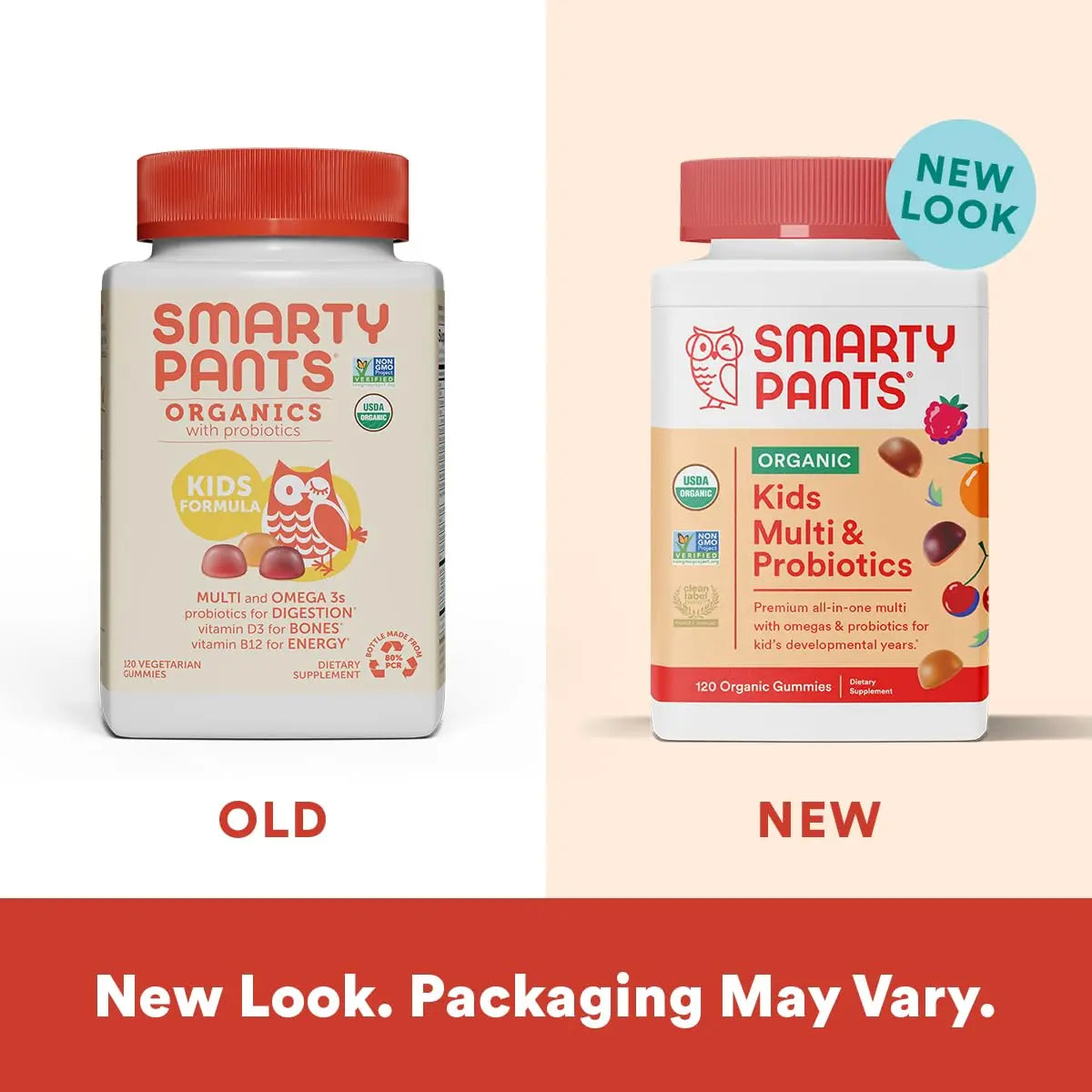 SmartyPants Organic Kids Multivitamin Gummies: Probiotics, Omega 3 (ALA) & Kids Multivitamin Gummies and Fiber Supplement: Omega 3 Fish Oil (EPA/DHA), Vitamin D3, C, Vitamin B12 SmartyPantsBuy Supplements Australia