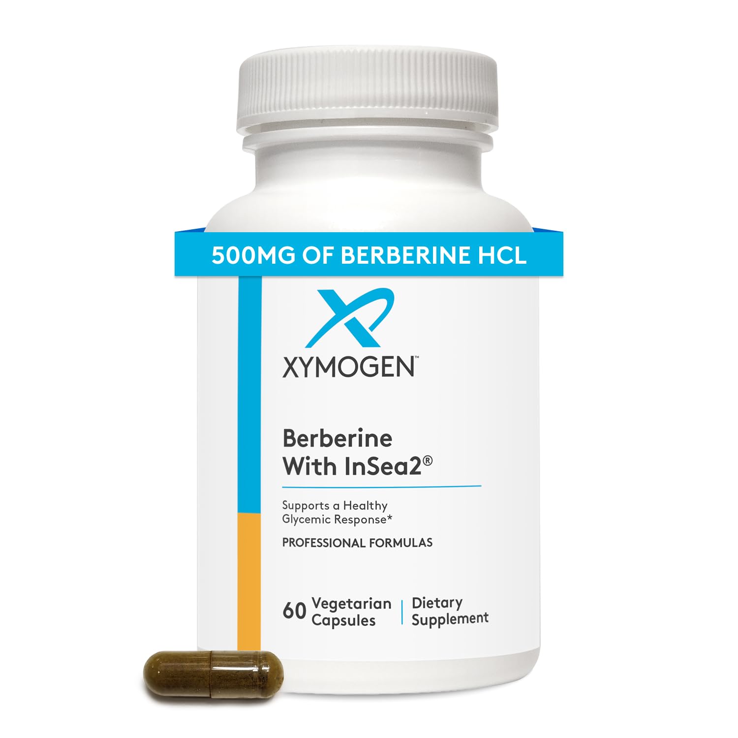 XYMOGEN Berberine with InSea2 - Blend of Polyphenols - Cellular Metabolic & Immune Support - Plant-Based, Gluten-Free & Non-GMO - 60 Capsules XYMOGENBuy Supplements Australia