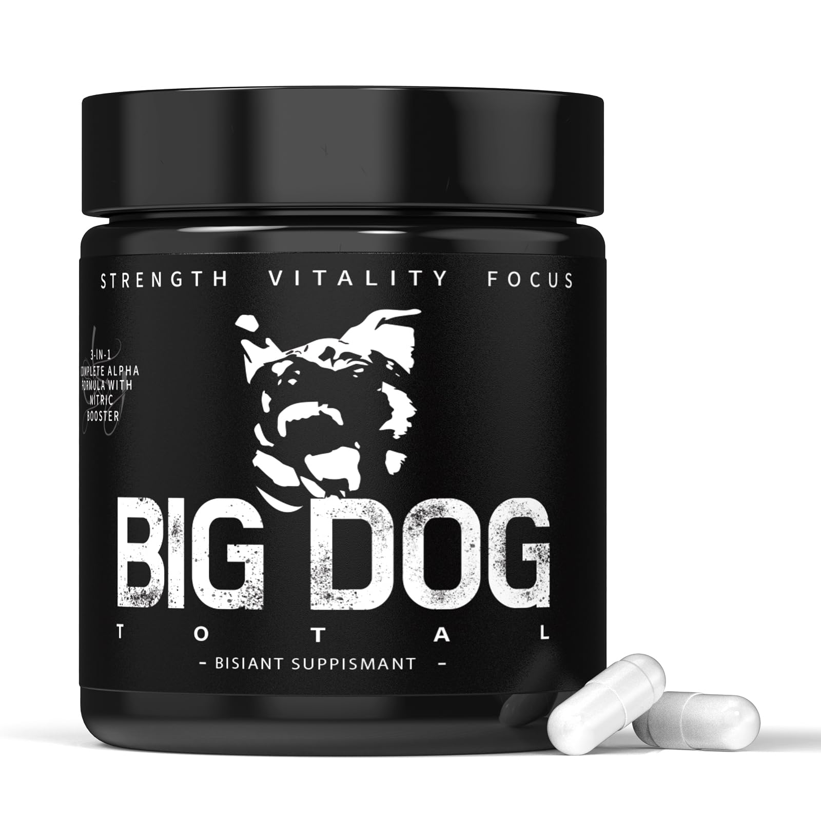 Big Dog Total Male 3-in-1 Total Alpha Blend Men’s Must-Have, Non-GMO - Natural Energy & Endurance Support, 60 Count (Big Dog Total - 1Pcs) FMRFMRBuy Supplements Australia