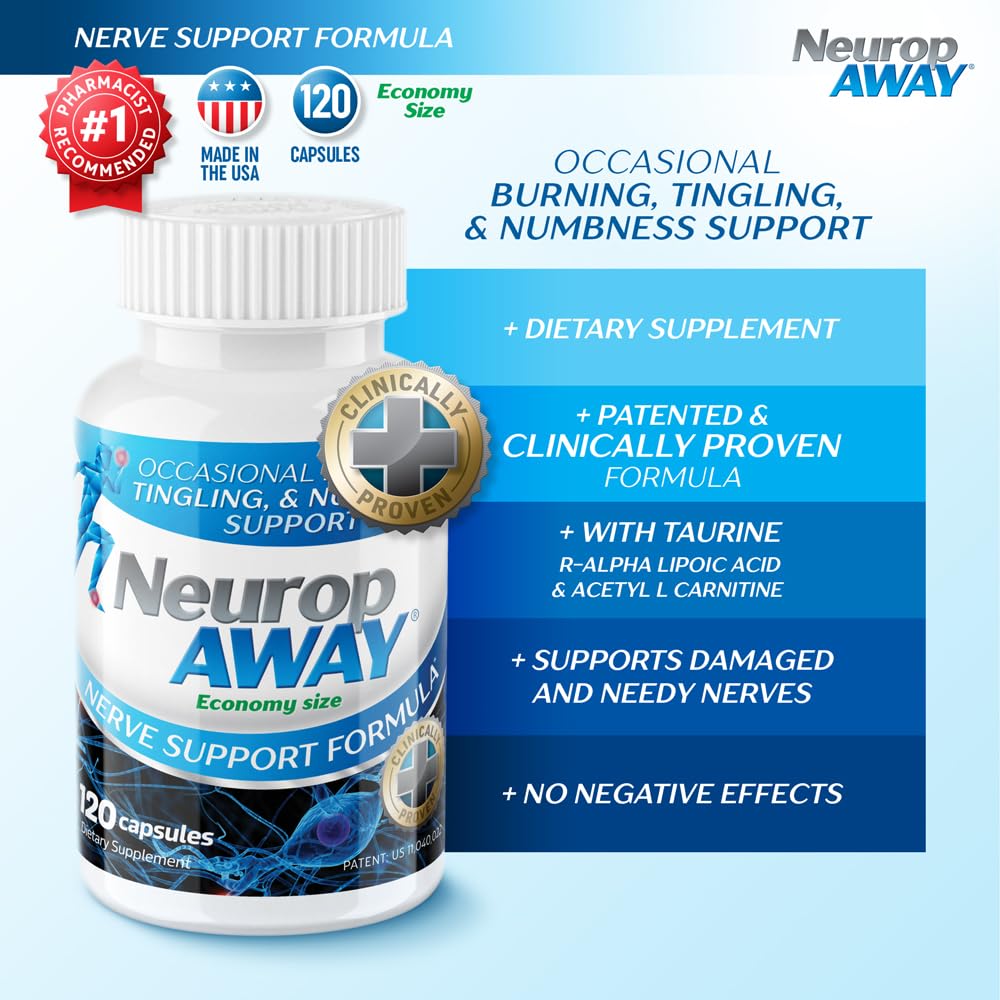 NeuropAWAY Nerve Support Formula, a Patented, Clinically Proven Formula to Strengthen Nerve Health NeuropAWAYBuy Supplements Australia