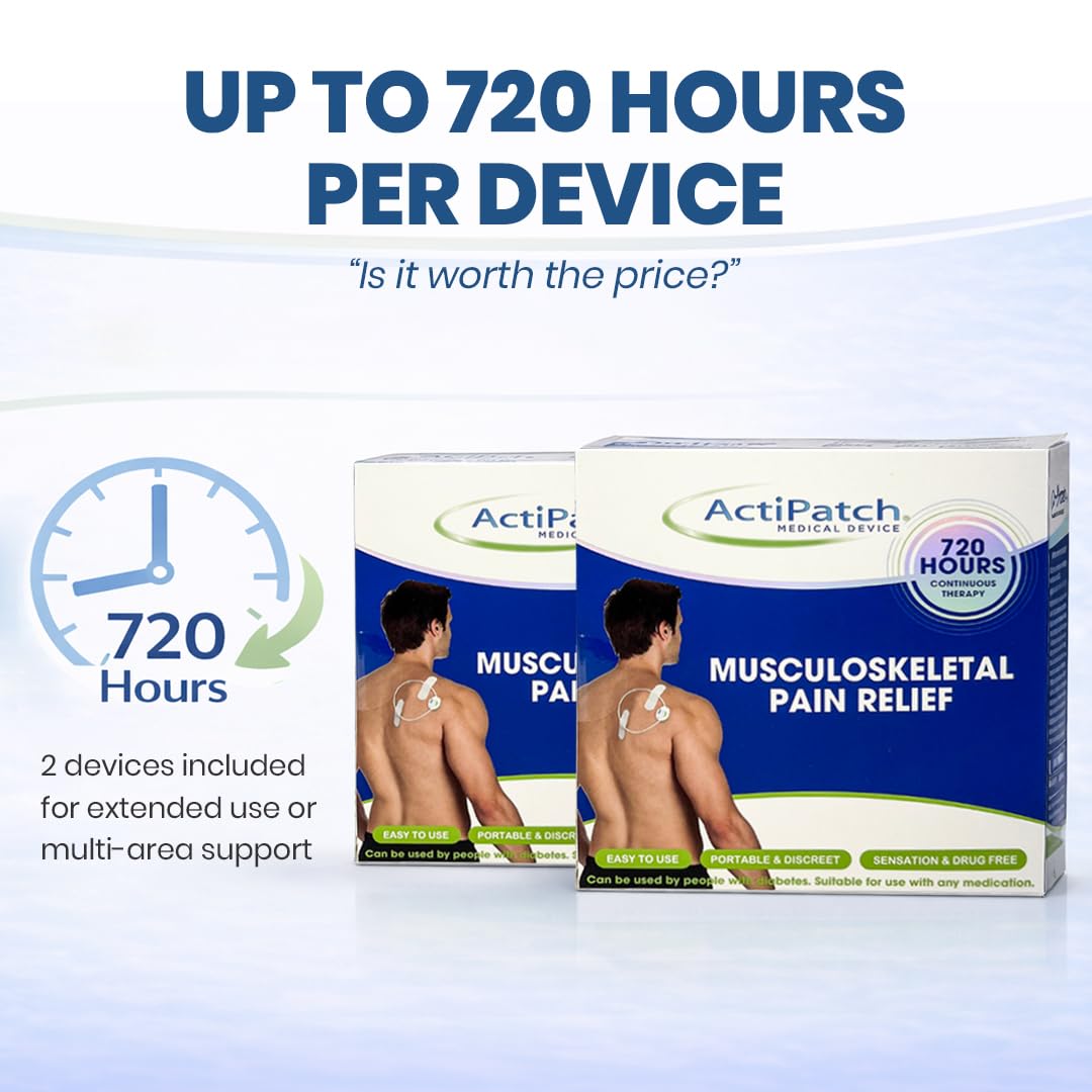 Mint Bucket ActiPatch Wearable Pain-Relief Device, 2-Pack Bundle – Pulsed Shortwave Therapy Loop for Back, Knee, Hip & Joint Discomfort, Long Lasting Leg Pain Relief Product Mint Bucket BrandsBuy Supplements Australia