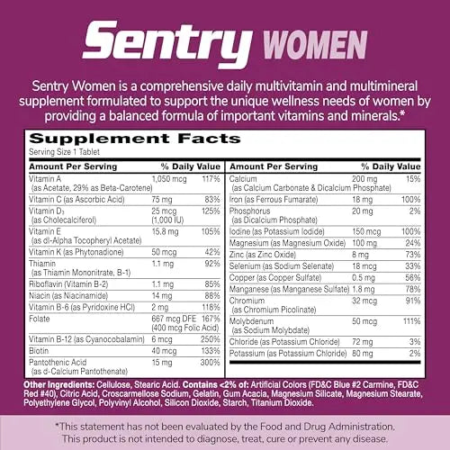 21st Century Sentry Women Multivitamin Tablets, 120 Count 21st CenturyBuy Supplements Australia