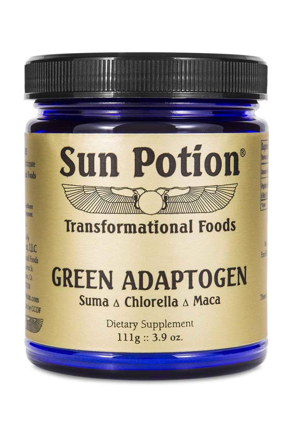 Green Adaptogen Superfood Powder | Organic Maca, Suma Root & Chlorella Blend | Plant Based Adaptogenic Herbal Supplement | Nutrient Rich Greens Powder for Smoothies & Daily Wellness | Non-GMO | 111g Sun PotionBuy Supplements Australia
