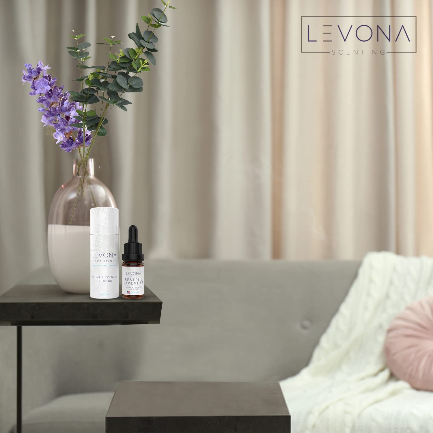 Levona Scents Pure Essential Oils for Diffusers for Home Luxury Scents - Restful Lavender Essential Oil LEVONA SCENTBuy Supplements Australia