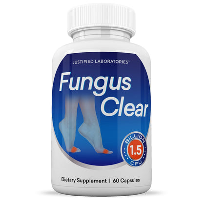 Justified Laboratories (2 Pack) Fungus Clear 1.5 Billion CFU Probiotic Pills 120 Capsules Justified LaboratoriesBuy Supplements Australia