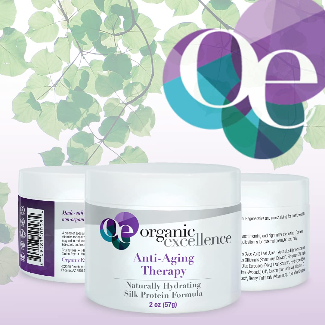 Organic Excellence Organic Moisturizer Face Cream, All Natural Face Moisturizer with Silk Protein to Hydrate, Nourish Protect Skin and Promote Collagen Production Non-Toxic & Fragrance-Free 2 oz Organic ExcellenceBuy Supplements Australia
