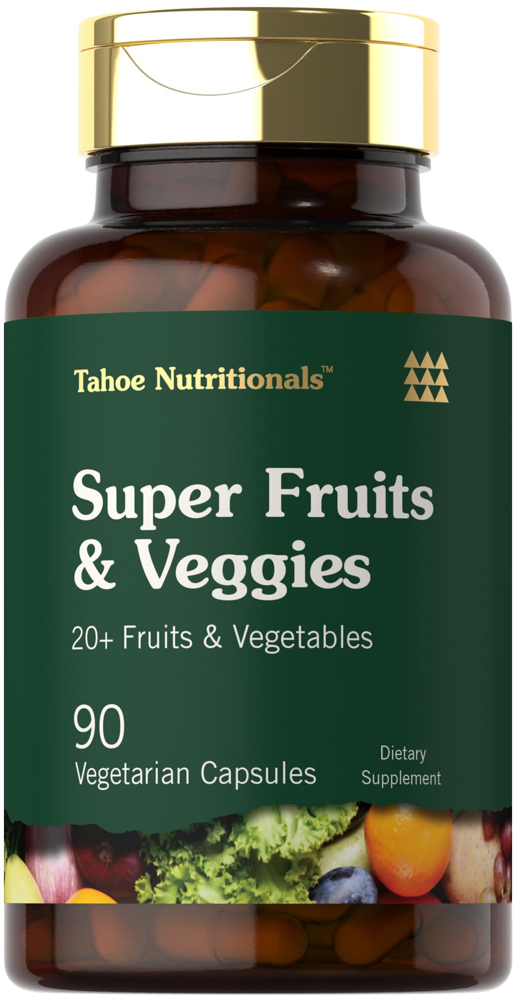 Tahoe Nutritionals Super Fruits and Veggies Capsules | 90 Count | Vegetarian, Non-GMO and Gluten Free Supplement Tahoe NutritionalsBuy Supplements Australia
