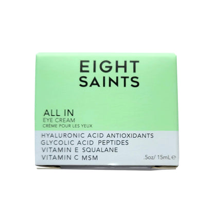 Eight Saints Skin Care All In Eye Cream, Natural and Organic Anti Aging Under Eye Cream to Reduce Puffiness, Wrinkles, and Under Eye Bags, Dark Circles Under Eye Treatment, 0.5 Ounces Eight SaintsBuy Supplements Australia