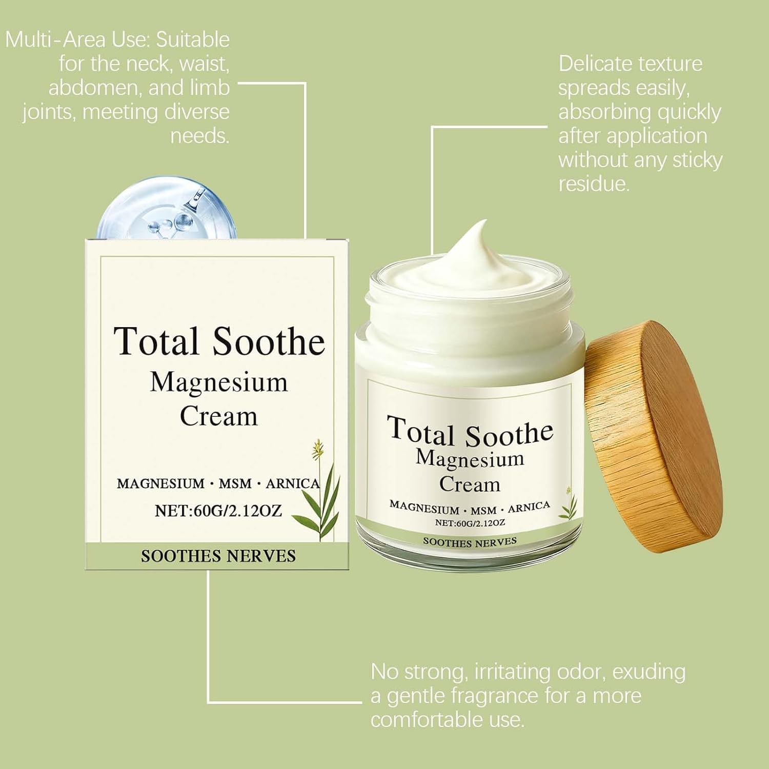 MQN Magnesium Joint Cream with Mineral Delivery Formula & Arnica – Fast Absorbing, Non-Greasy Topical for Everyday Joint & Muscle Relaxation MQNBuy Supplements Australia