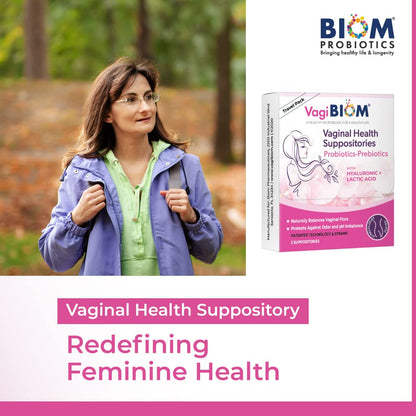 VagiBiom Probioitc Suppository Convenient Travel Pack with 2 Suppositories VagiBiomBuy Supplements Australia
