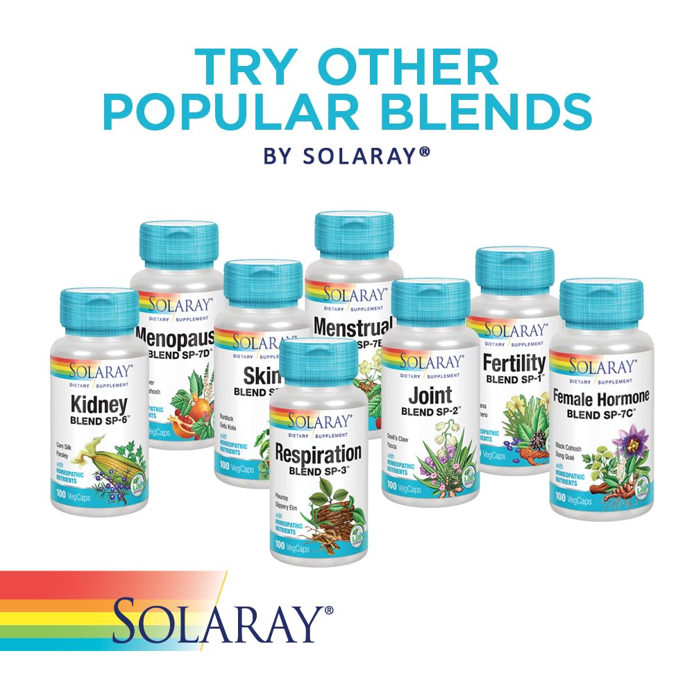 SOLARAY Circulation Blend SP-11B | Herbs & Cell Salt for Healthy Circulatory System Support | 50 Servings | 100 VegCaps SOLARAYBuy Supplements Australia