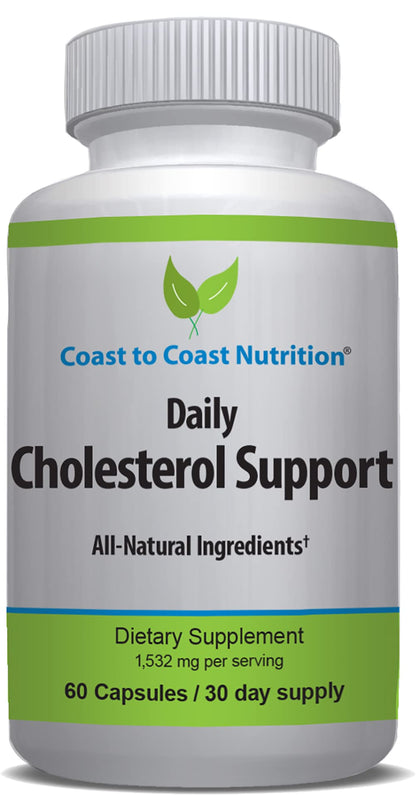 Coast to Coast Nutrition Cholesterol Support Supplement - Support Cardiovascular & Artery Performance, Target Bad LDL Levels & Plaque Calcium Buld-Up - Promote Circulation & Blood Flow - 60 Capsules Coast to Coast NutritionBuy Supplements Australia