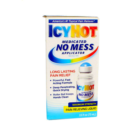 Icy Hot Medicated No Mess Applicator Max-Strength 2.5 Ounce (73ml) (6 Pack) Icy HotBuy Supplements Australia