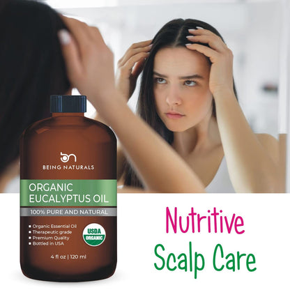 Organic Eucalyptus Essential Oil - Huge 4 FL OZ - 100% Pure & Natural – Premium Natural Oil Being NaturalsBuy Supplements Australia