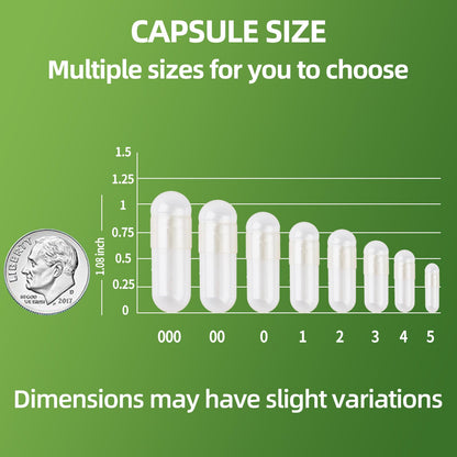 EaccoViigr Size 0 Empty Capsules - 500 Count Clear Empty Pill Capsules with Capsule Filling Kit, Fillable Vegan Vegetarian Capsule Empty for Vitamins, Easy for DIY Supplements EaccoViigrBuy Supplements Australia