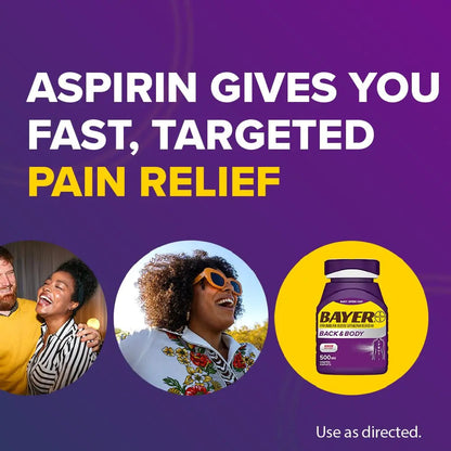 Bayer Extra Strength 500mg Aspirin Plus Caffeine for Powerful Pain Relief, 200 Coated Caplets BayerBuy Supplements Australia