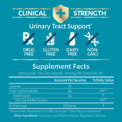 AZO D Mannose Urinary Tract Health, Cleanse, Flush & Protect The Urinary Tract & Cranberry Urinary Tract Health Supplement, 1 Serving = 1 Glass of Cranberry Juice, Sugar AZOBuy Supplements Australia