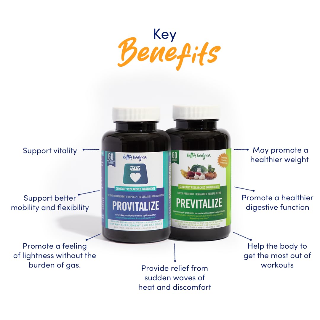 Better Body Co. Original Slim Gut Bundle | Provitalize & Previtalize Bundle - Natural Menopause Better Body Co.Buy Supplements Australia