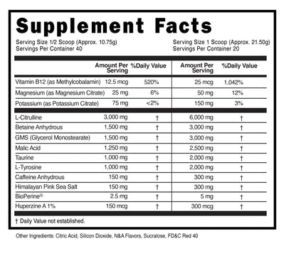 Natty Labs Prehistoric Pump Pre Workout - Preworkout Energy Supplement · 300mg Caffeine · Energy · Focus · Pump · Electrolytes · Hydration · Vitamins - 40 Servings (Pink Star Candy)