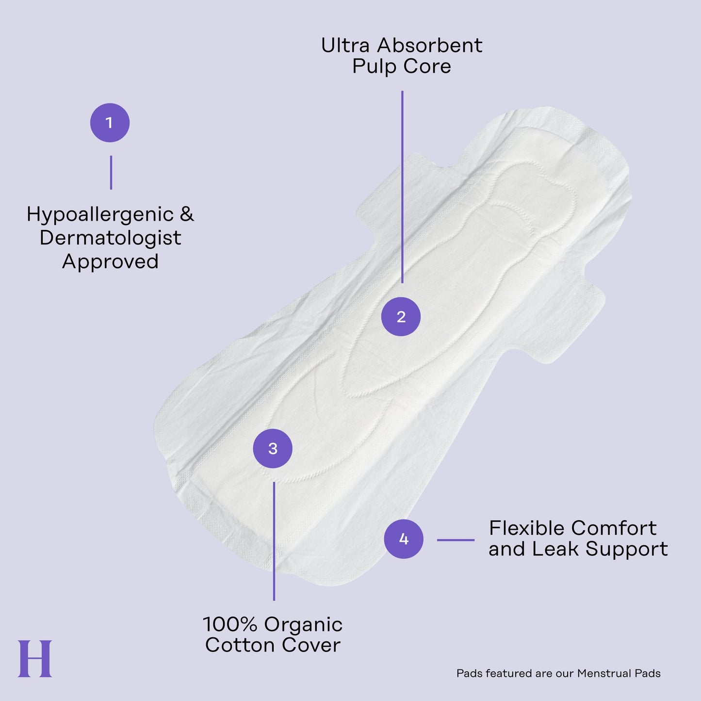 The Honey Pot Company - Non-Herbal Overnight Pads with Wings - Organic Pads for Women The Honey Pot CompanyBuy Supplements Australia