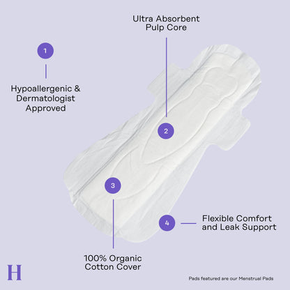 The Honey Pot Company - Non-Herbal Overnight Pads with Wings - Organic Pads for Women The Honey Pot CompanyBuy Supplements Australia