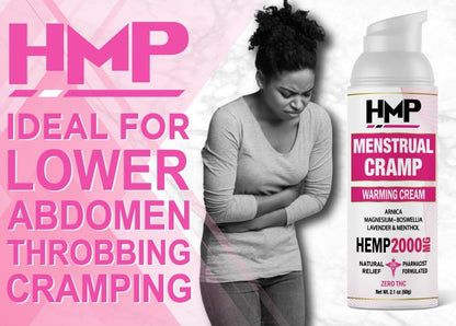 HMP BRANDS Menstrual Cramp Hemp Cream Supports Period Cramps Including Pre - Menstrual Cramp HMP BRANDSBuy Supplements Australia