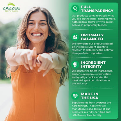 Zazzee Citrus Bergamot 25:1 Extract, 1200 mg Per Serving, 40% Polyphenolic Flavanones, 150 Vegan Capsules, 5 Month Supply, Citrus Bergamia, Antioxidant Support, Certified Kosher, Non-GMO, Made in USA ZazzeeBuy Supplements Australia
